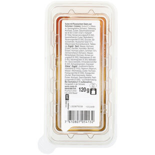 Roulade de gelée farcie de jambon et de salade russe 120g