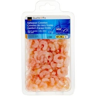 Crevettes eau froide MSC 120g