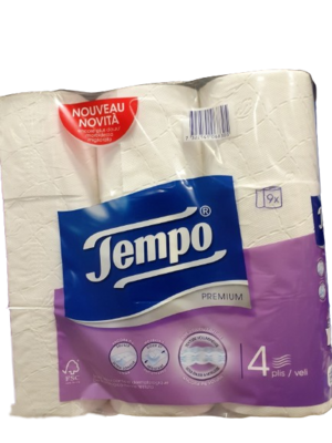 Tempo Toilettenpapier Premium 4-lagig 9 Rollen