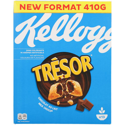 Kellogg&#39;s Céréales Tresor au chocolat au lait 410g