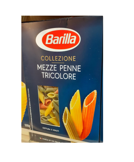 BARILLA Meze penne Tricolore 1x500g