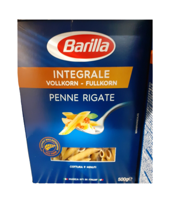 Barilla Integrale Penne Rigate au blé complet 1x500g
