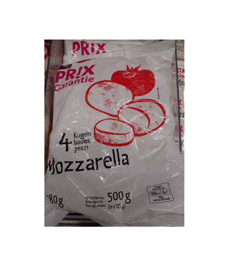Mozzarella Mollini, 60% de matière grasse en moins  2x125g