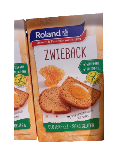 Roland Zwieback sans Gluten 1x165g