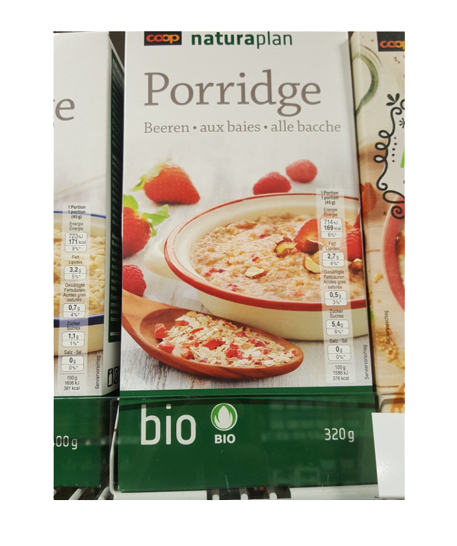 Bio Porridge Baies 1x320g