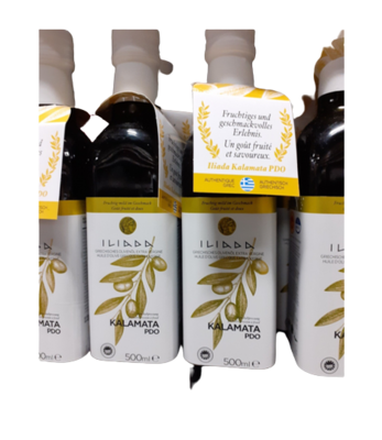 Lliada huile olive PDO Kalamata e.v. 1x500ml
