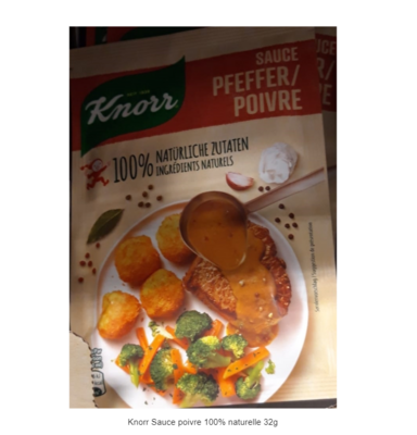 Knorr Sauce poivre 100% naturelle 35g