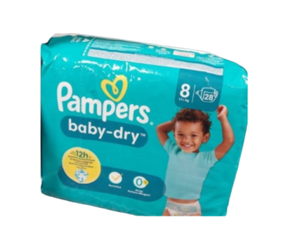 Pampers Couches Baby-Dry Gr. 8 28 pièces
