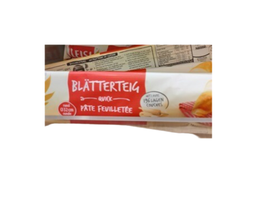 Leisi pate feuilletee ronde 230g