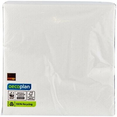 Inhouse Serviettes blanc 33cm 50 pcs