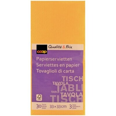 Oecoplan Serviettes 33x33cm 1/8 30 pcs