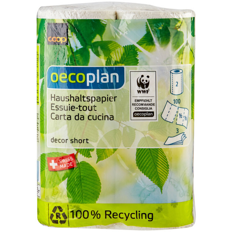 Oecoplan Essuie-tout decor &amp; short, 2 roulés 3-plis