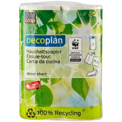 Oecoplan Essuie-tout decor &amp; short, 2 roulés 3-plis