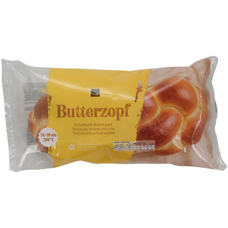 Petite tresse au beurre precuite 600g