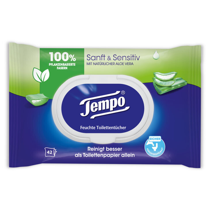 Humide Aloe Sanft et Sensitiv 42pce TEMPO