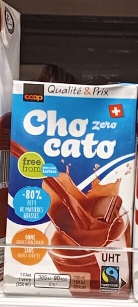 Chocato Drink Fairtrade Zero 1x250ml