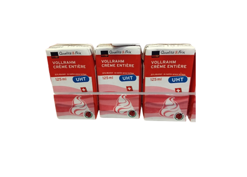 Crème entière UHT IP-Suisse 3x125ml 375ml