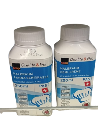 Demi-crème pasteurisée IP-Suisse 1x250ml