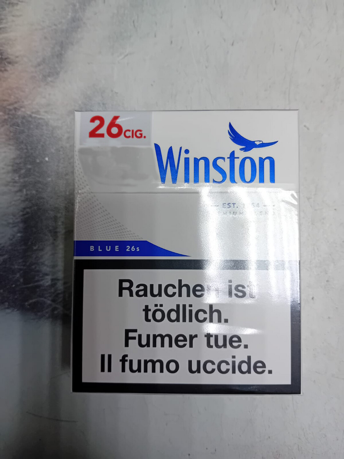 Winston Bleu 26&#39;s (Grand paquet)