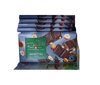Plaque de chocolat Halba Noir-Noisettes 100g
