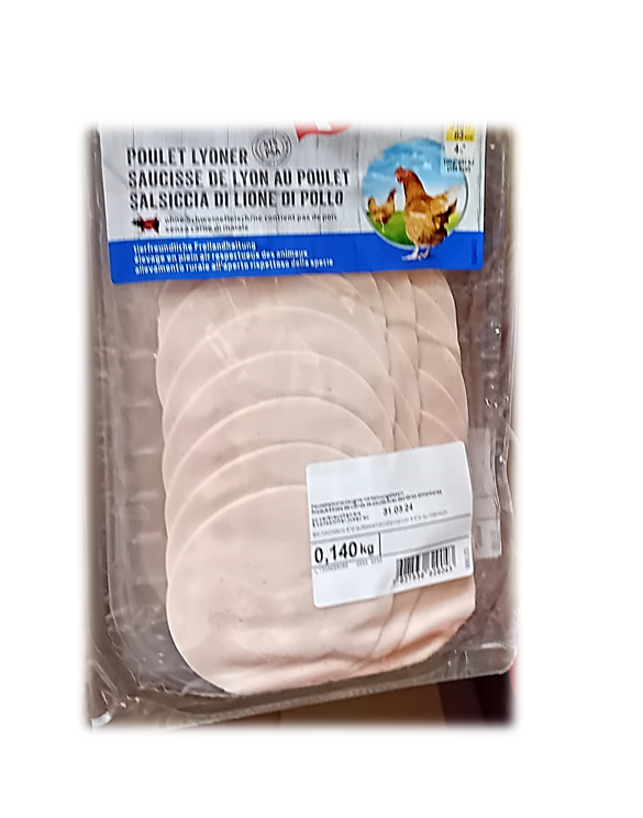 Saucisse de Lyon poulet 140g