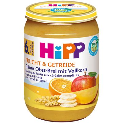 Hipp Purée aux fruits &amp; céréales bio 6 mois+  190g
