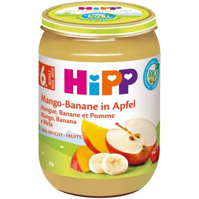 Compote Hipp Mangue-Banane-Pomme 6m+ 190g