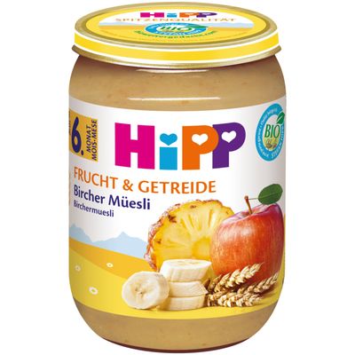 Hipp Purée de birchermüesli aux fruits &amp; céréales 6 mois+  190g