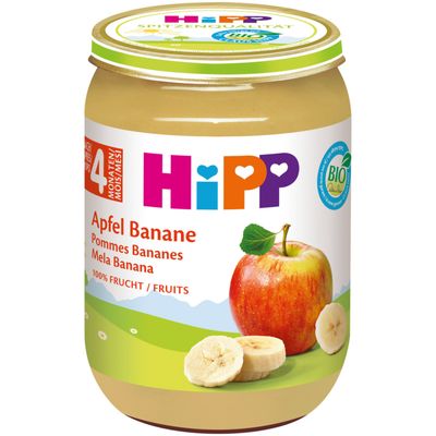 Hipp Purée de pomme &amp; banane 4 mois+ 190g