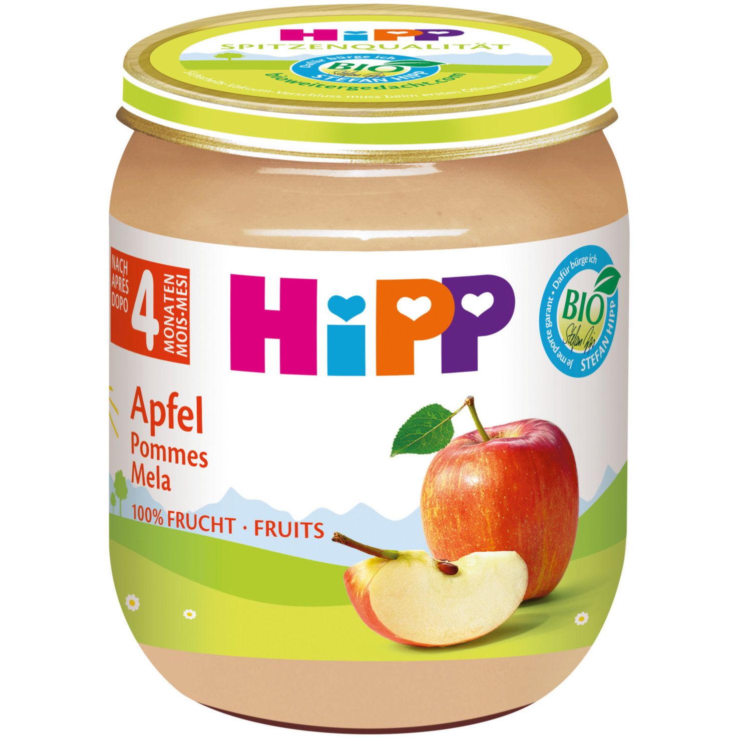 Hipp Purée de pomme bio 4 mois+  125g