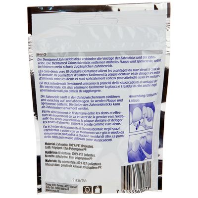 Dentamed Cure-dents avec fil dentaire Interdental 32 pièces