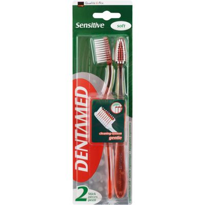 Dentamed Brosses à dents sensibles Soft assortis 2 pièces