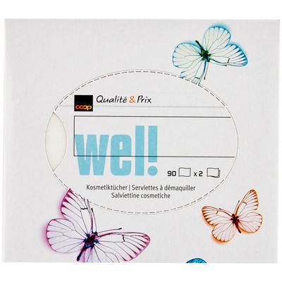 Wel! Mouchoirs démaquillantes Design FSC 90 pièces