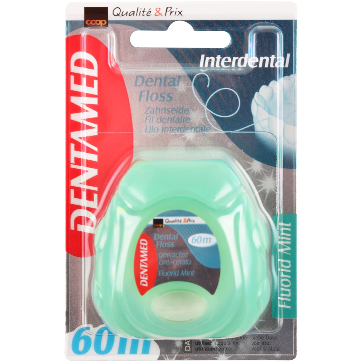 Dentamed Fil dentaire interdentaire Fluor Mint 60m