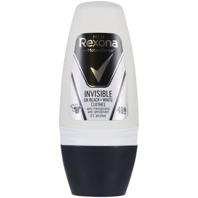 Rexona Déodorant Roll-on Invisible Black pour homme 50ml