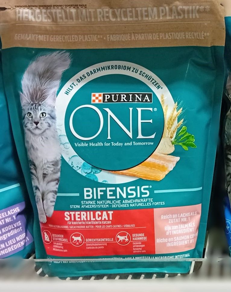 PURINA ONE Sterilcat (saumon + Bie +Thon) 800g