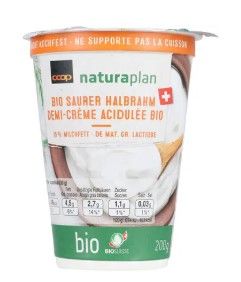 Demi-crème acidulée bio Coop  15%
