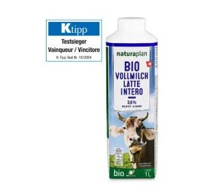 Bio Lait entier pasteurisé de Gruyère 3.9% gras 1l