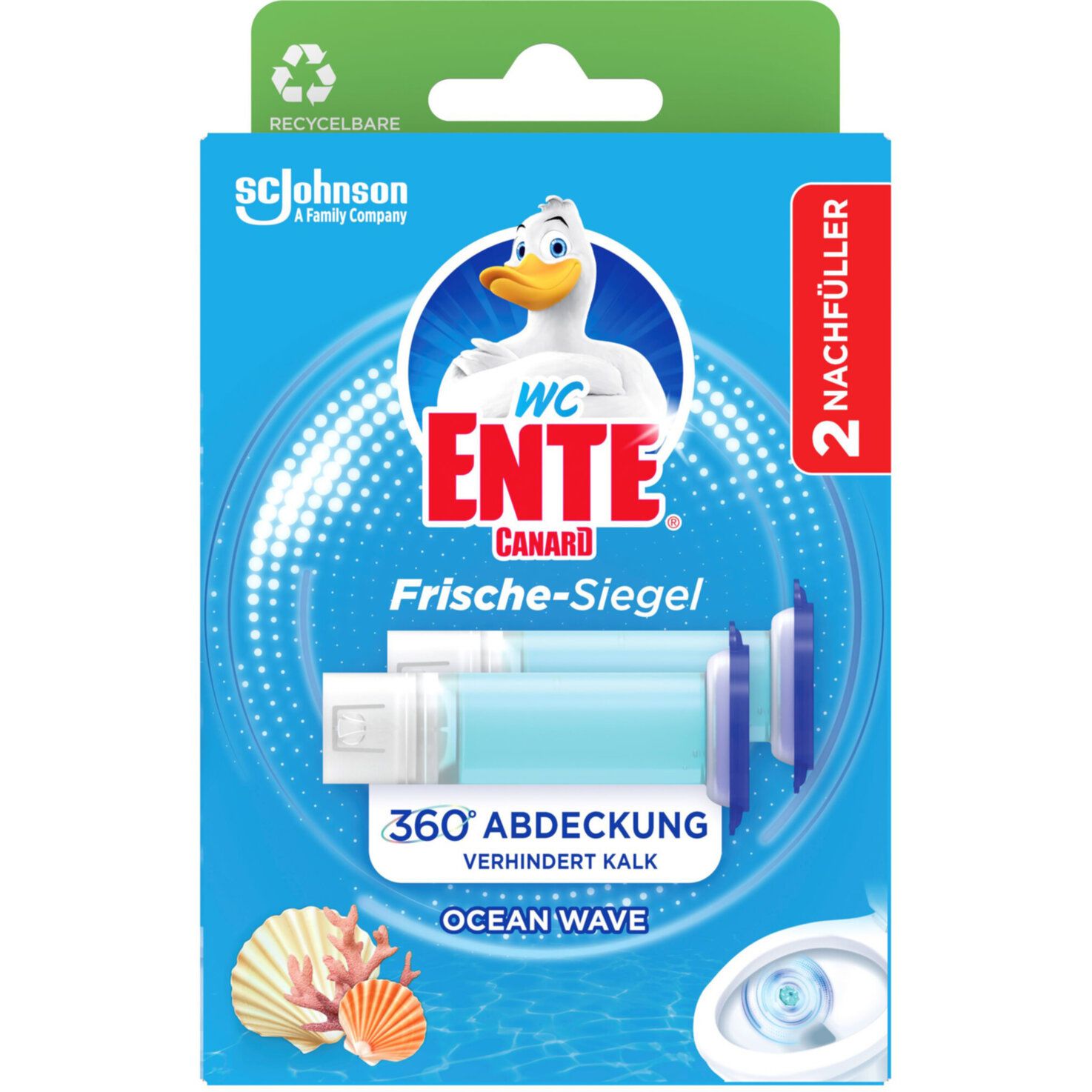 Canard-WC Gel nettoyant WC océan Fresh Discs recharge 72ml