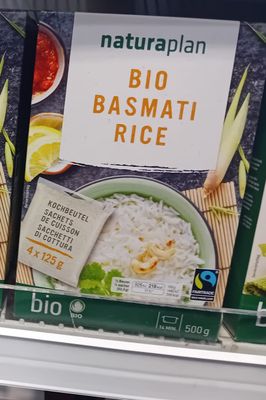 Bio MH Basmati Rice Sachet cuisson 4x125g