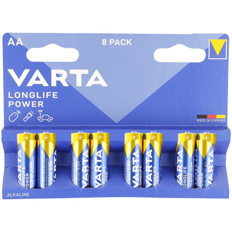 Varta Longlife Power piles AA/LR6 8 pièces