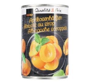 Demi abricots en conserve 240g