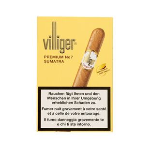 Cigares Villiger Premium No 7 Sumatra 5 pièces