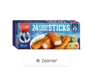 Findus Filets de colin d&#39;Alaska panés MSC surgelés 24 pièces 720g