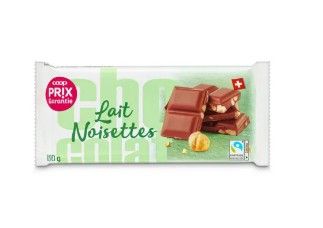 fairtrade Plaque de chocolat aux noisettes 100g