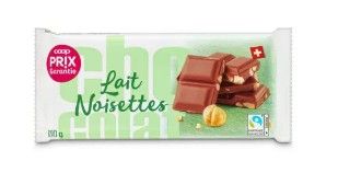 Fairtrade Plaque de chocolat aux noisettes 100g