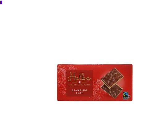 Plaque de chocolat Halba Giandino Lait fourré 100g