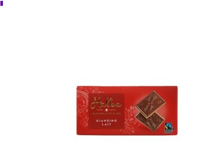 Plaque de chocolat Halba Giandino Lait fourré 100g