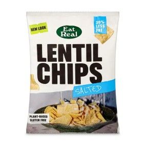 EatReal Lentil Chips Sea Salt 95G