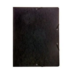 Chemise à elastiques A4 carton noir